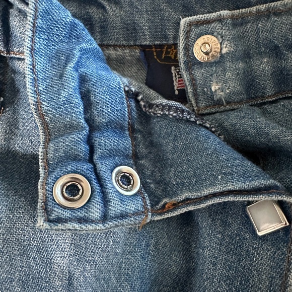 Panhandle Slim Rare Vintage A-Line Denim Skirt Pearl Snap Diamonds - Picture 10 of 10